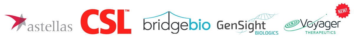 Astellas, CSL, Bridgebio, Gensight Biologics, Voyager Therapeutics